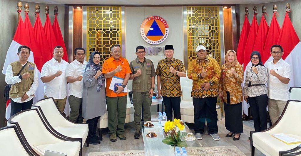 Bahas Penanggulangan Bencana, Gubernur Rohidin Audiensi ke BNPB