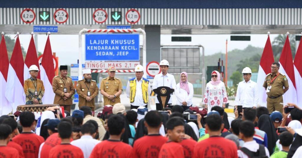 Presiden Resmikan Jalan Tol Bengkulu-Taba Penanjung
