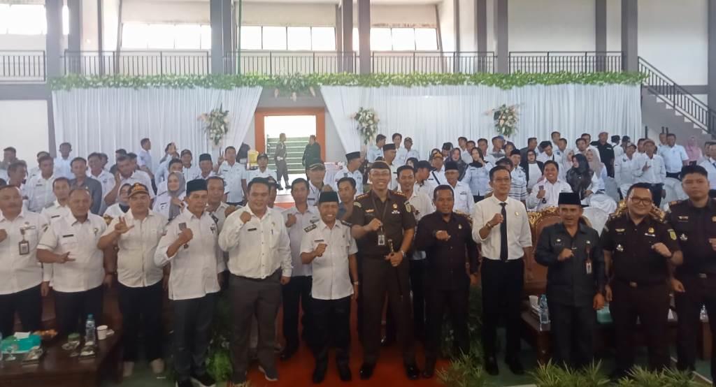 93 Kades Tandatangani Nota Kerjasama dengan Kejari Lebong