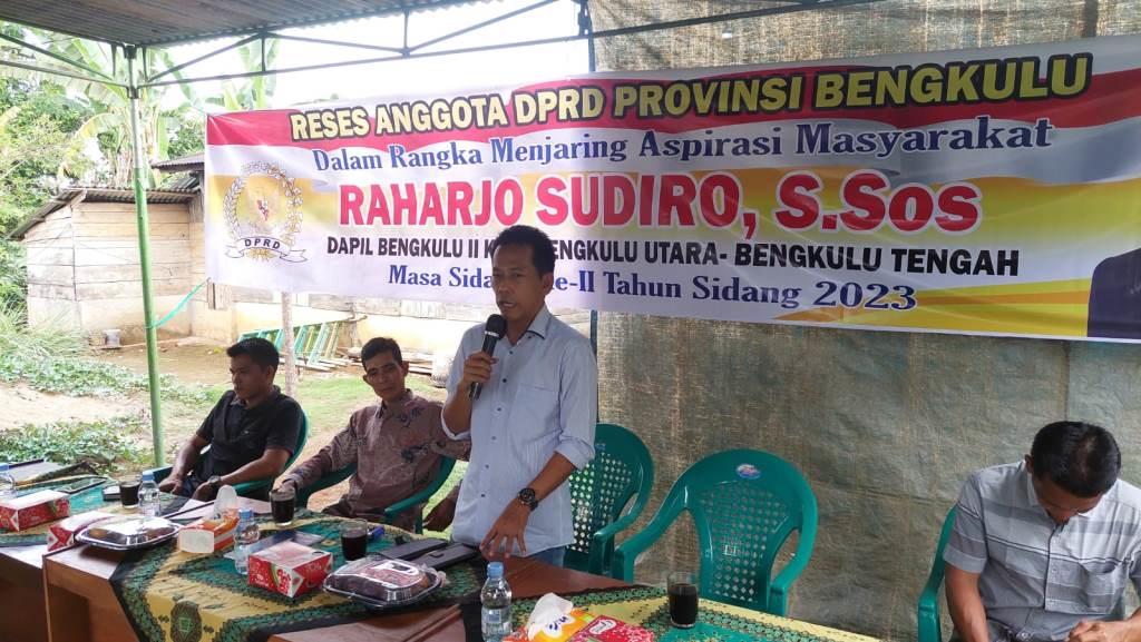 Raharjo Sudiro Catat 2 Poin Penting akan Disampaikan di Laporan Akhir Reses