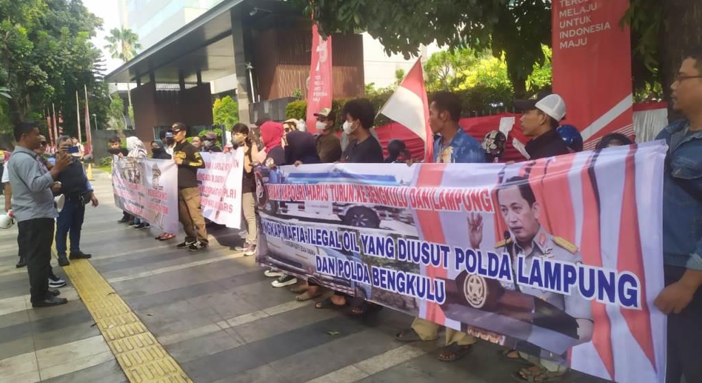 Demo di Mabes Polri, FPR Bengkulu Tuntut Mafia Minyak hingga Kasus Proyek Kota Tuo