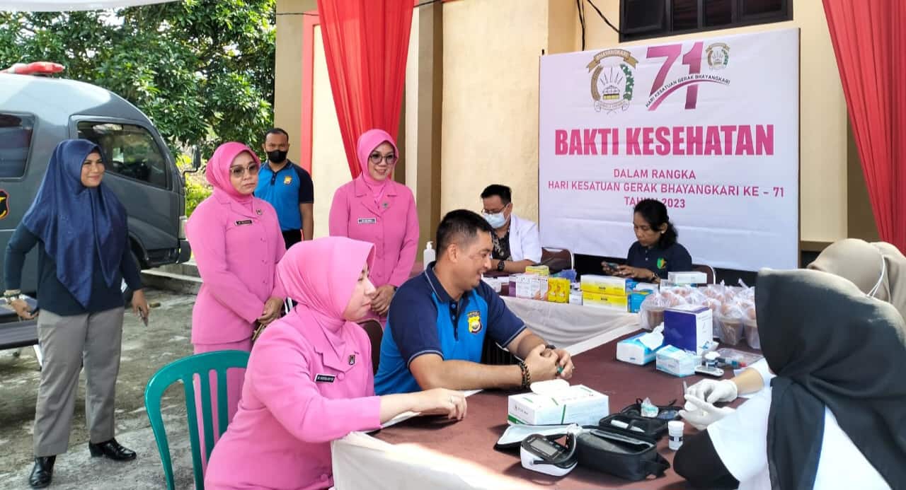 Rangkaian HKGB ke-71, Polres Seluma Gelar Bakti Kesehatan
