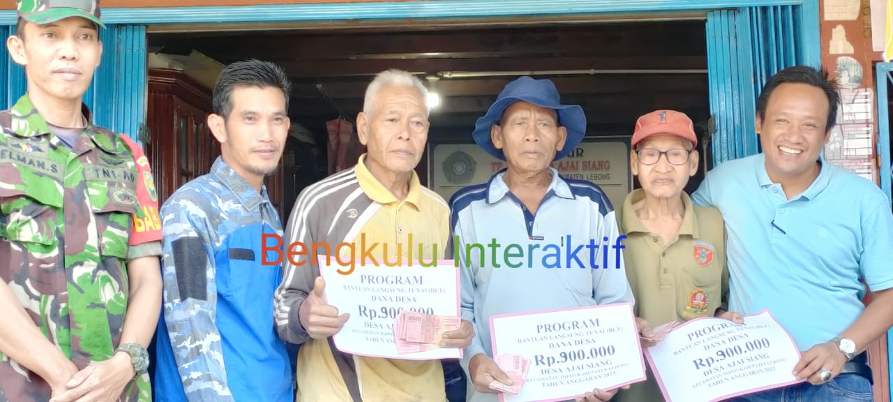 Desa Ajai Siang Lebong Salurkan BLT-DD Tahap II