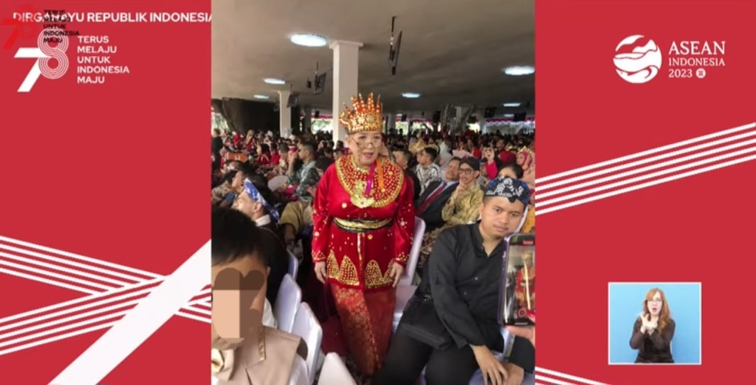 Baju Adat Bengkulu Juara 2 Busana Terbaik HUT RI ke-78 di Istana Negara