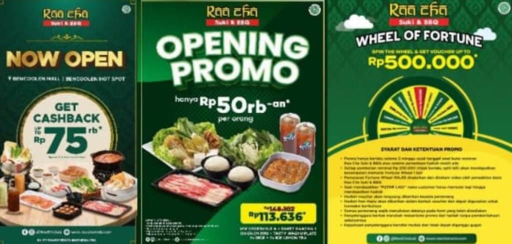 Raa Cha Sajian Khas Thailand Hadir di Bengkulu, Nikmati Promo Menarik dan Dapatkan Merchandise