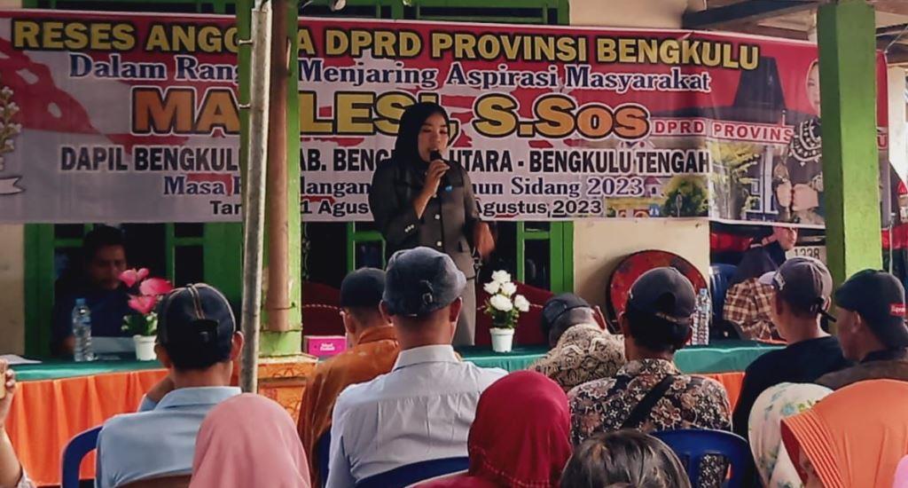 Masa Sidang Ke II Marlesi Jemput Aspirasi Tiga Desa di Bengkulu Tengah