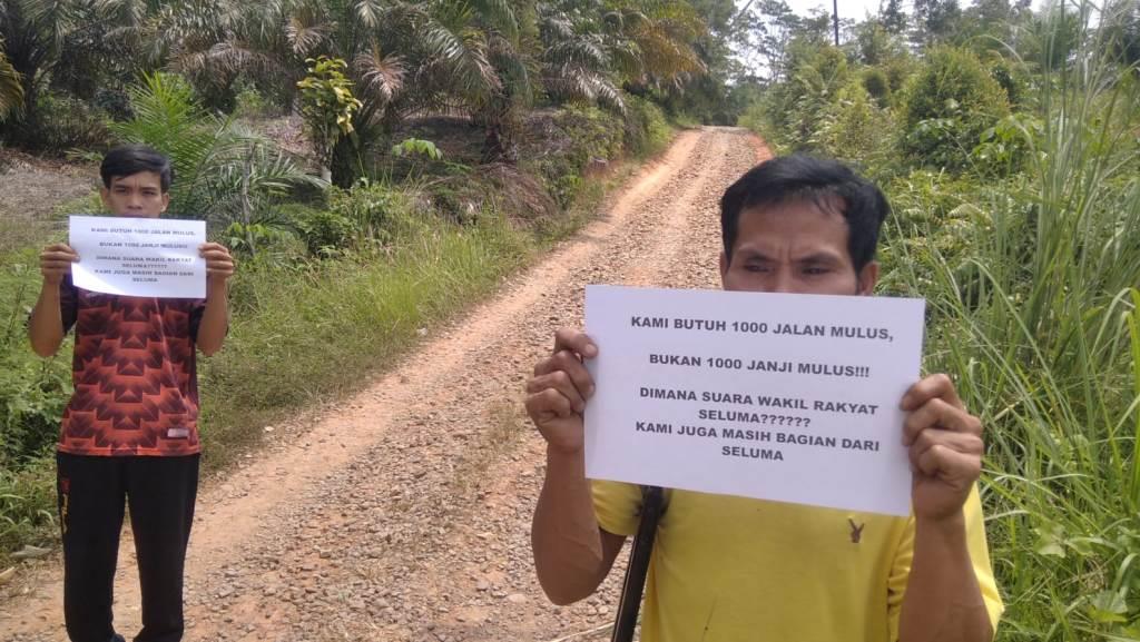 Belasan Tahun Jalan Desa Talang Kebun Seluma Tak Tersentuh Pembangunan