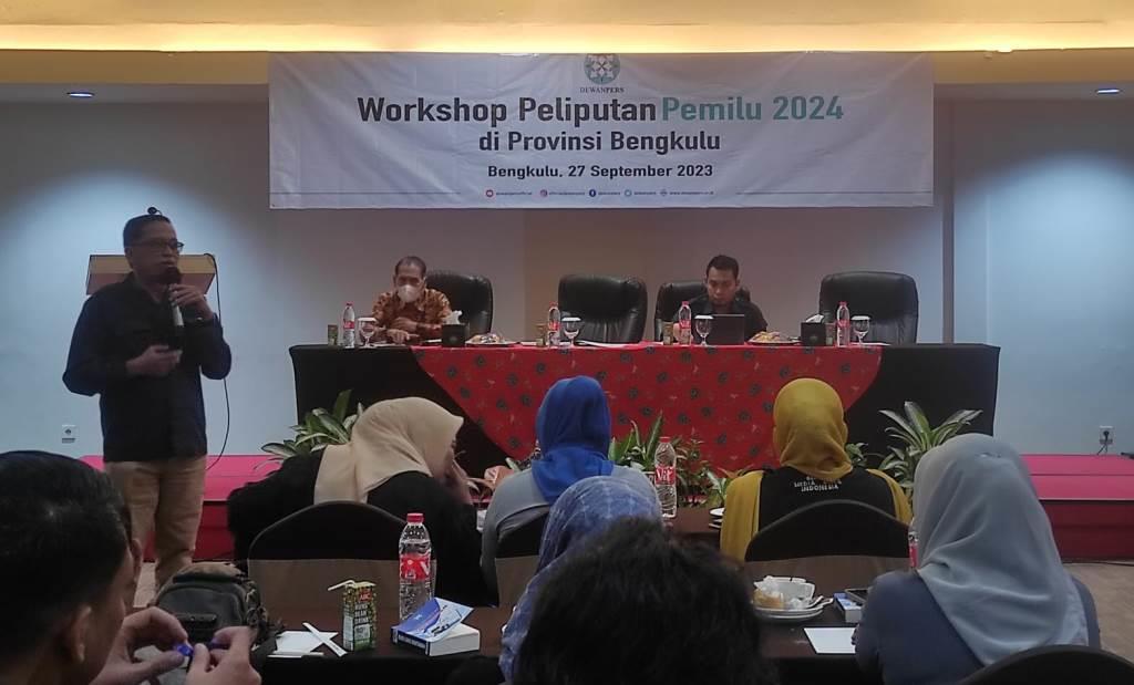 Dewan Pers Gelar Workshop Peliputan Pemilu di Bengkulu