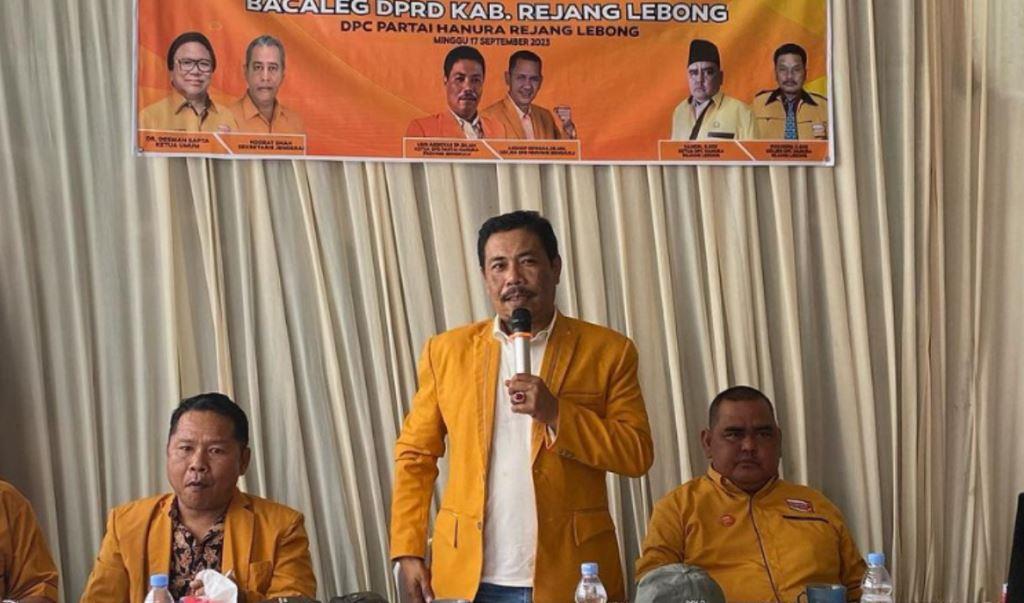 Target Hanura di Rejang Lebong: 1 Dapil 1 Kursi, Arsop Dewana Calon Bupati