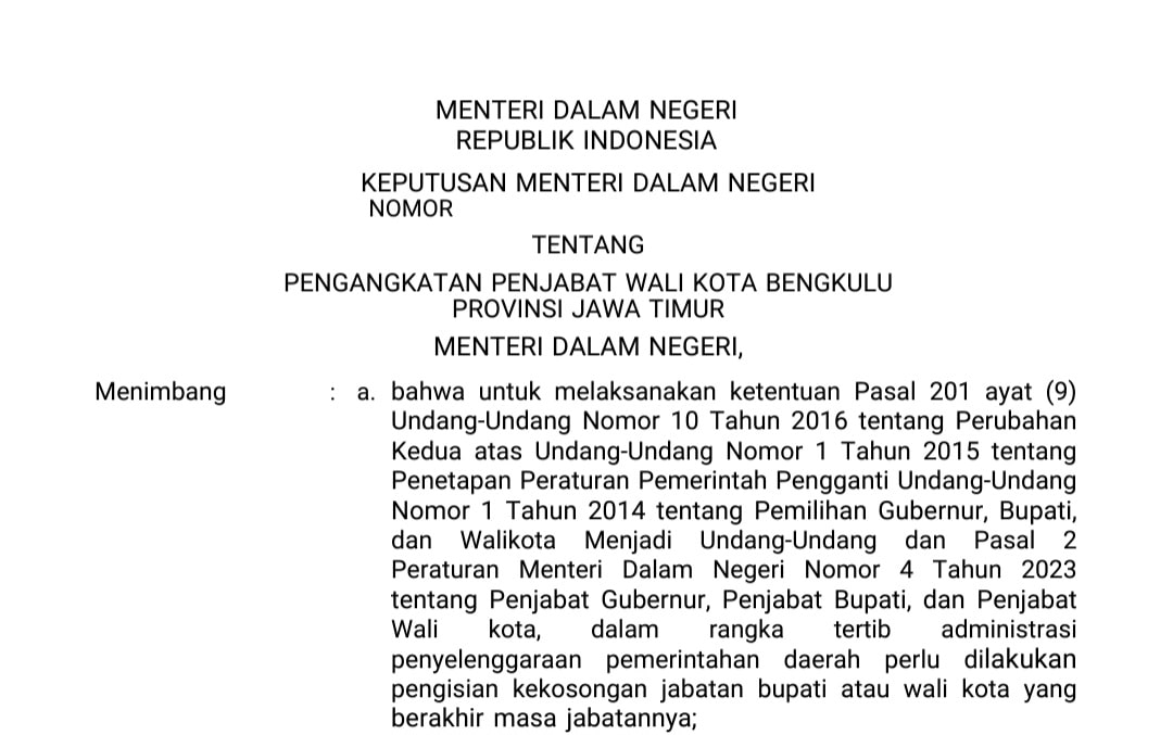 SK Bodong Mendagri Nyebar di Bengkulu, Aparat Diminta Usut