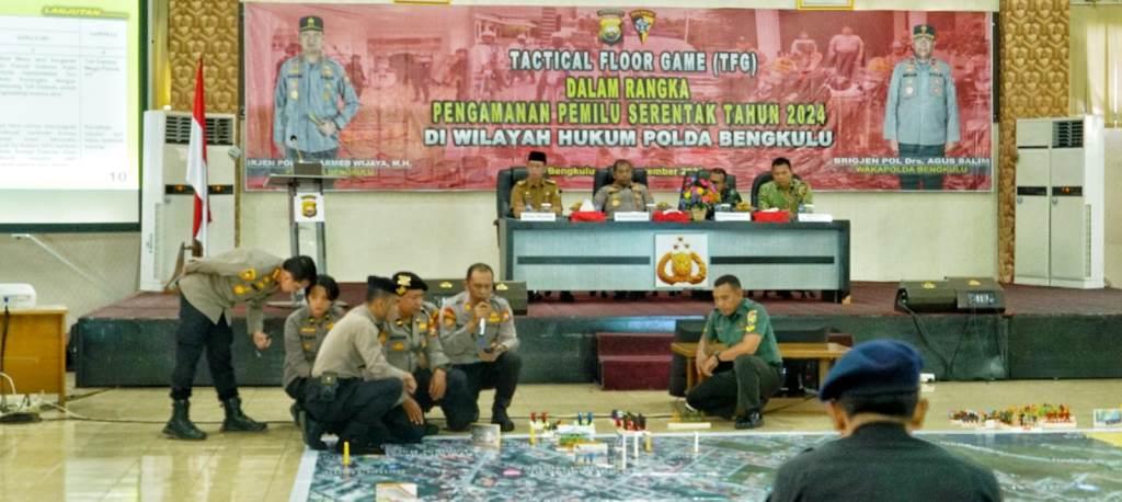 Pemprov Apresiasi Polda Bengkulu Gelar Simulasi Pengamanan Pemilu 2024