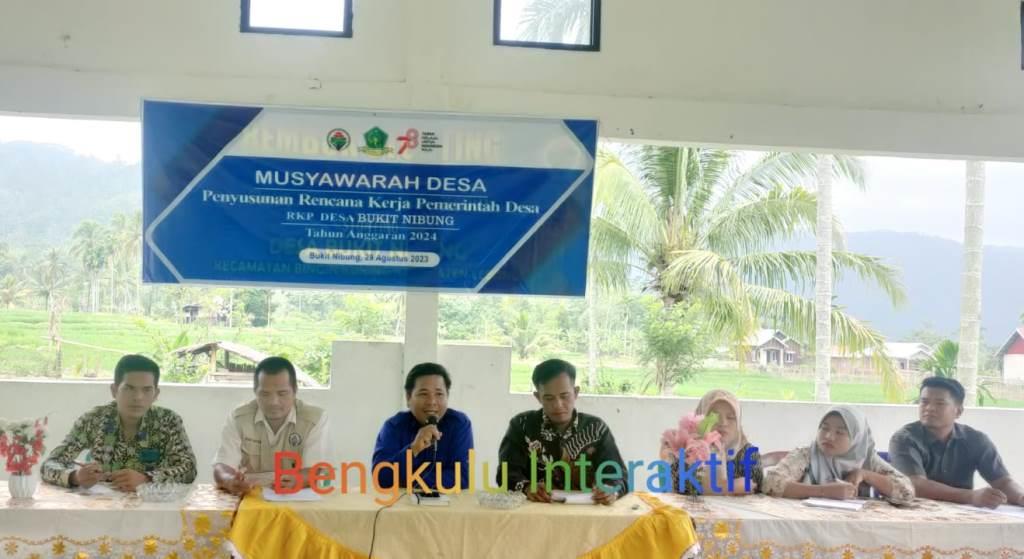 Pemdes Bukit Nibung Lakukan Monitoring Musdes Penyusunan RKPDes  2023