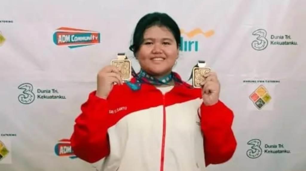 Anisah Atlet Karate Bengkulu Raih Medali Emas di Ajang Kemenpora Cup