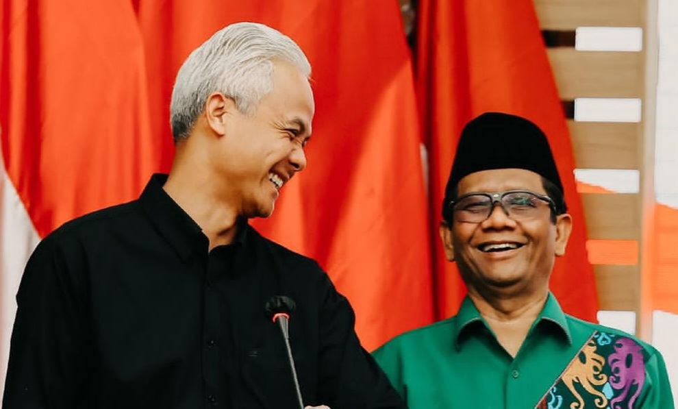 Ganjar-Mahfud MD Resmi Berpasangan