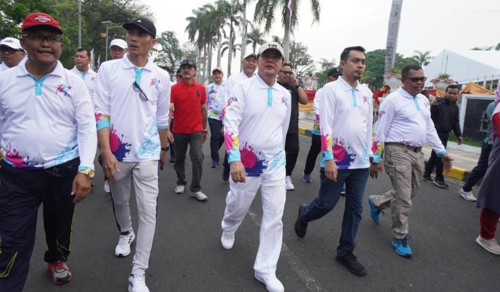 Semarak HUT Ke-55 Provinsi Bengkulu dan RBTV, Jalan Santai Dapat Hadiah