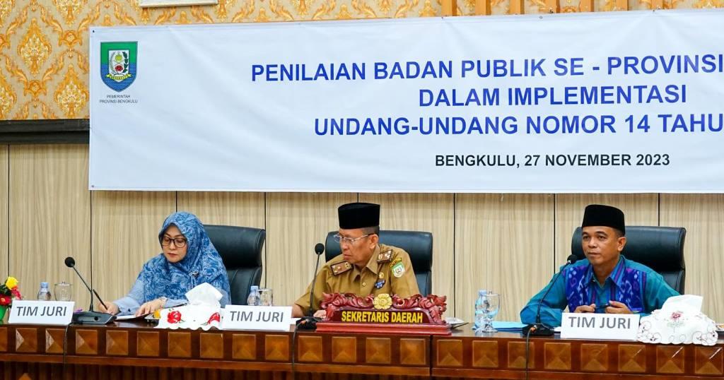 OPD Pemprov Bengkulu Ikuti Penilaian Penerapan Keterbukaan Informasi  Publik
