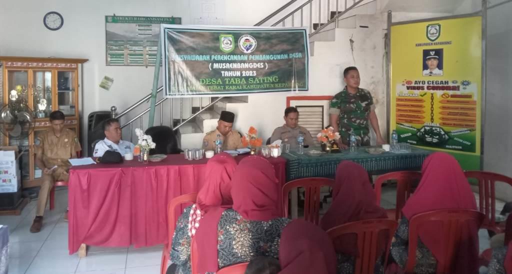 Songsong Pembangunan Tahun 2024, Desa Taba Sating Kepahiang Gelar Musrembang