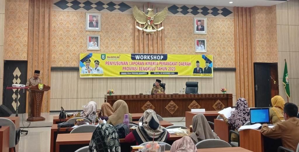 Tingkatkan SAKIP, Pemprov Bengkulu Gelar Workshop Penyusunan Pelaporan Kinerja OPD