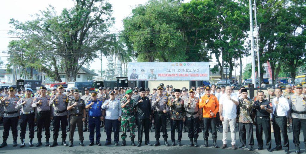Polres Kota Bengkulu Gelar Apel Jelang Malam Pergantian Tahun Baru 2024