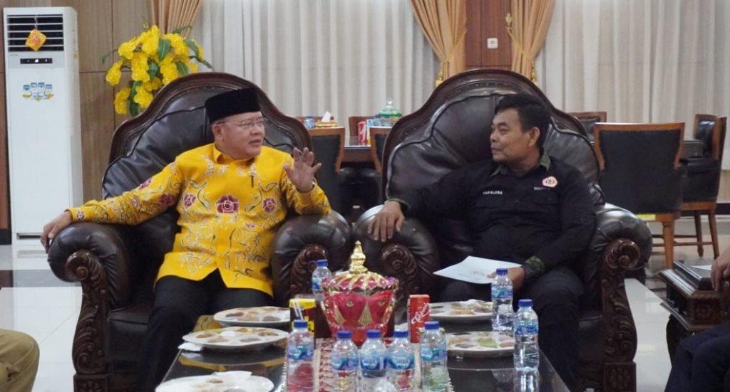 Jelang Pelantikan, Pengurus IPSI Provinsi Bengkulu Audiensi ke Gubernur Rohidin