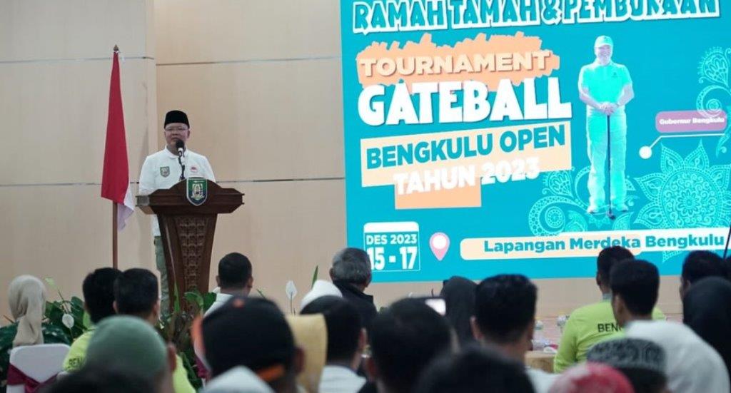 Gubernur Rohidin Buka Turnamen Gateball Provinsi Bengkulu