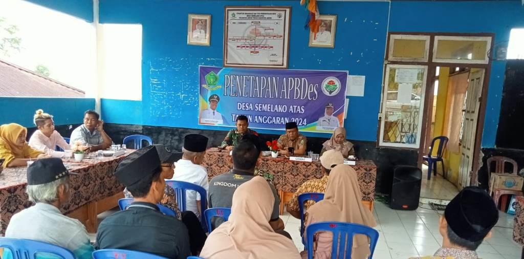 Pemdes Semelako Atas Gelar Musyawarah Penetapan APBDes TA 2024