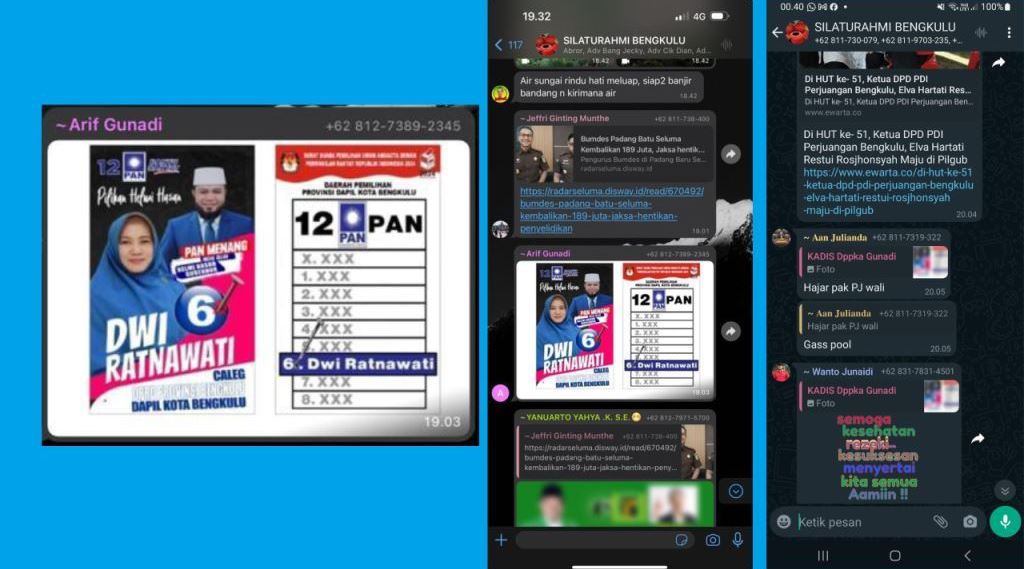 Pj Wali Kota Bengkulu Kampanyekan Istri di Media Sosial