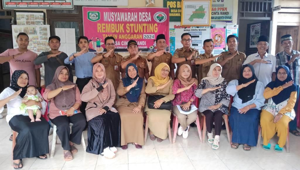 Desa Cinto Mandi Kepahiang Gelar Rembuk Penanganan Stunting