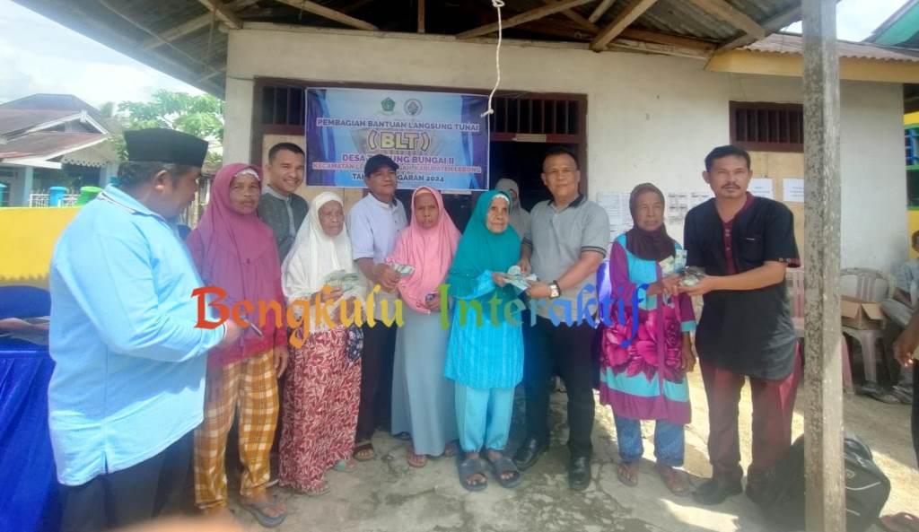42 Lansia di Desa Tanjung Bunga II Terima BLT