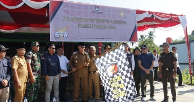 KPU Kaur Distribusikan Logistik Pemilu ke 31 TPS Lokasi Sulit