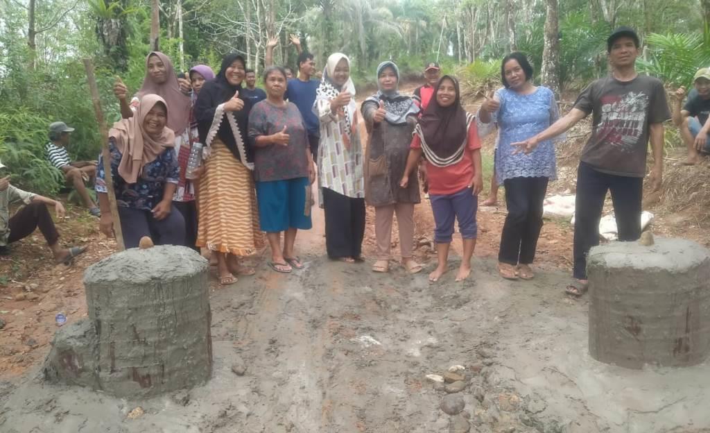 Aksi Warga Tolak Kuari di Desa Talang Alai, Portal Jalan dengan Beton