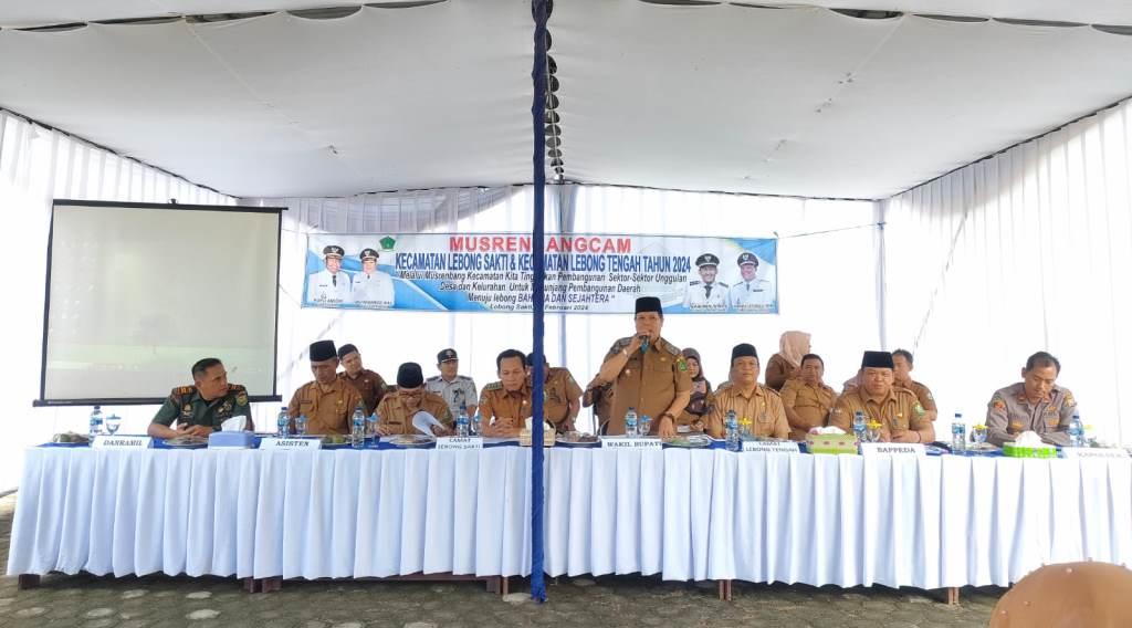Wabup Fahrurozi Pimpin Musrenbang Kecamatan Lebong Tengah dan Lebong Sakti