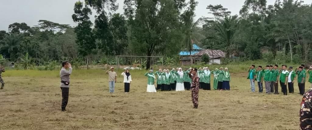 Kapolsek Talo Jadi Inspektur Upacara DTD Banser Seluma, Begini Pesannya