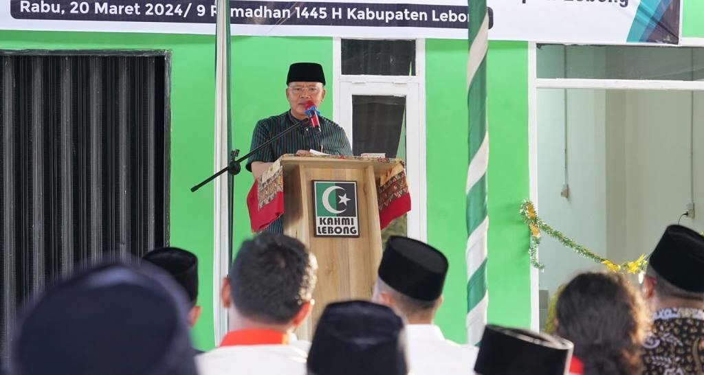 Gubernur Rohidin Didampingi Bupati Kopli Resmikan Gedung KAHMI Lebong
