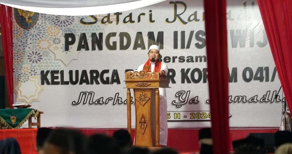 Usin Sembiring Apresiasi Peran Aktif Korem 041 Gamas di Bengkulu