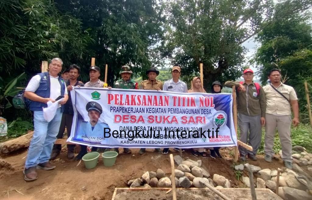 Desa Suka Sari Lebong Segera Miliki SPAL dan Jembatan Sentra Produksi