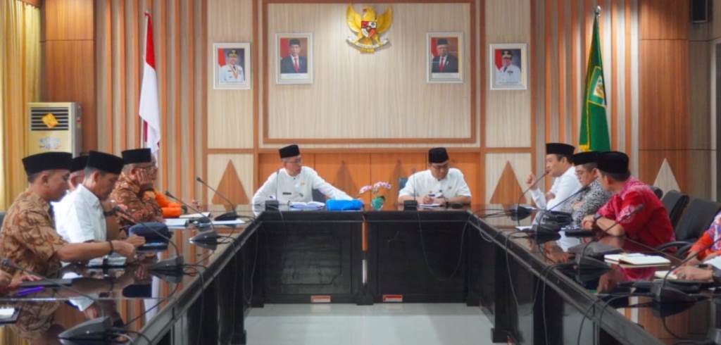 Sekda Isnan Pimpin Rakor Peningkatan Pengamanan Idulfitri 1445 H