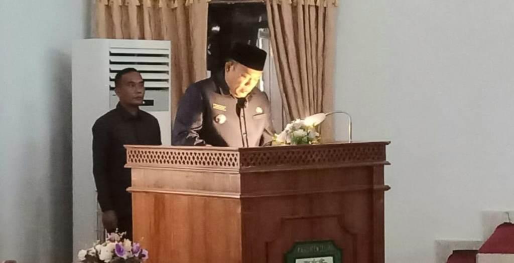 Bupati Erwin Hadiri Rapat Paripurna LKPj Tahun Anggaran 2023