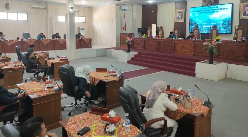 Wabup Fahrurozi Sampaikan Capaian Pemkab Lebong di LKPj 2023