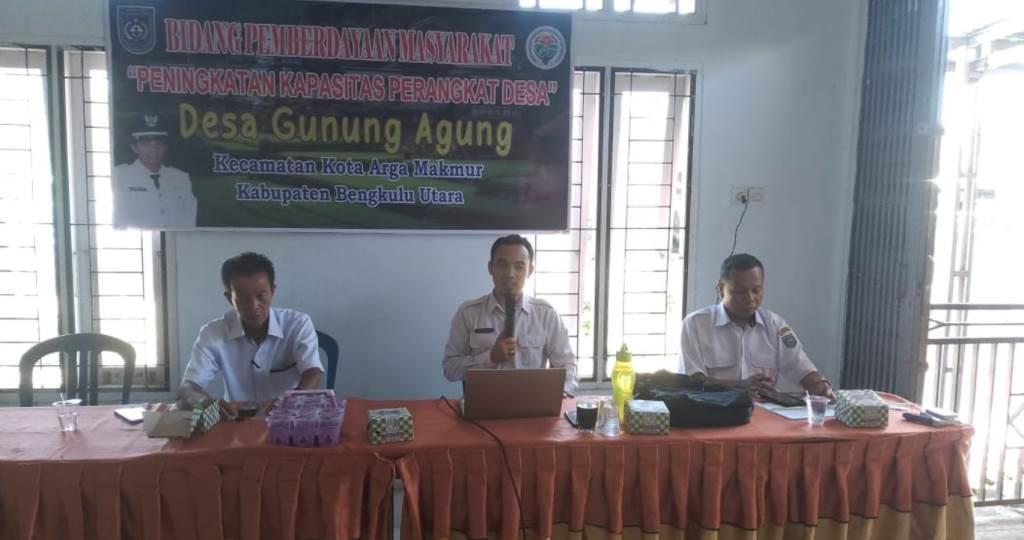 Pemdes Gunung Agung Adakan Pelatihan Peningkatan Kapasitas Perangkat Desa