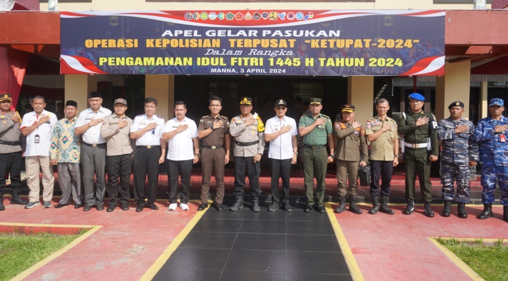 Bupati Bengkulu Selatan Hadiri Apel Gelar Pasukan Ketupat 2024