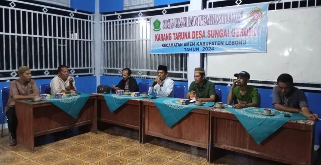 Pemdes Sungai Gerong Adakan Pemilihan Karang Taruna, Dena Agustina Jabat Ketua