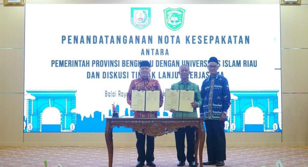 Pemprov Bengkulu Teken MoU dengan Universitas Islam Riau