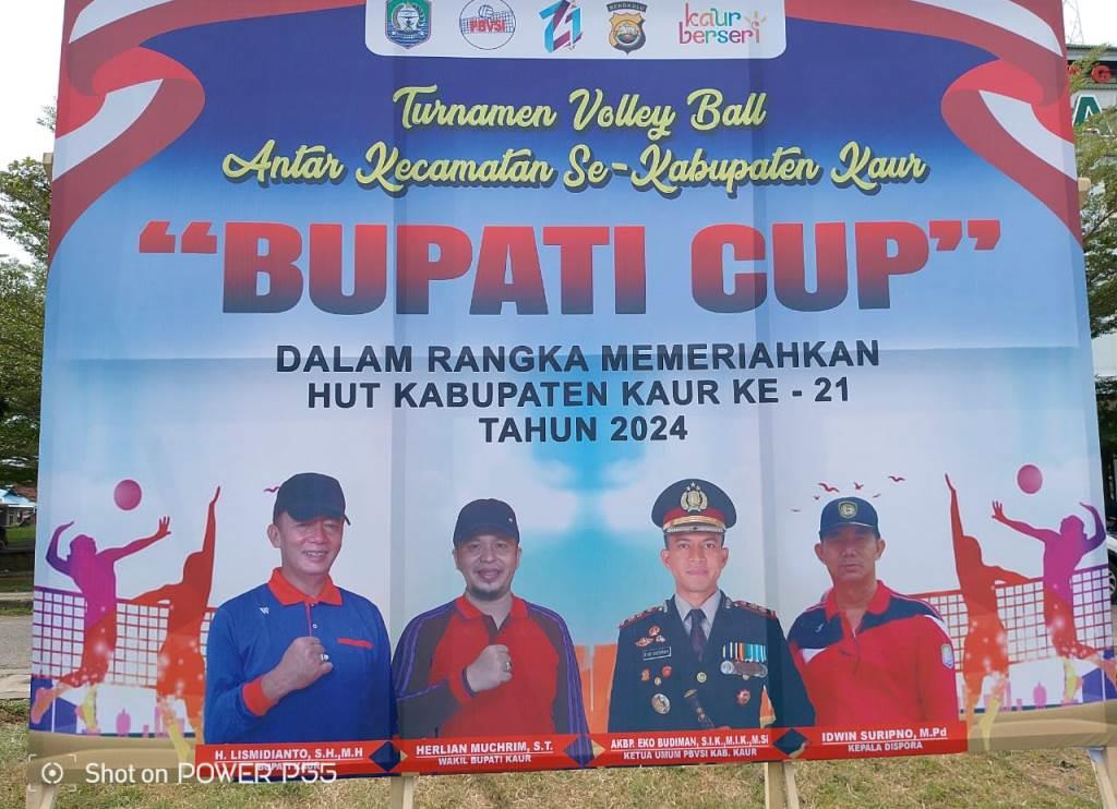 Meriahkan HUT ke-21, Pemda Kaur Gelar Turnamen Voli