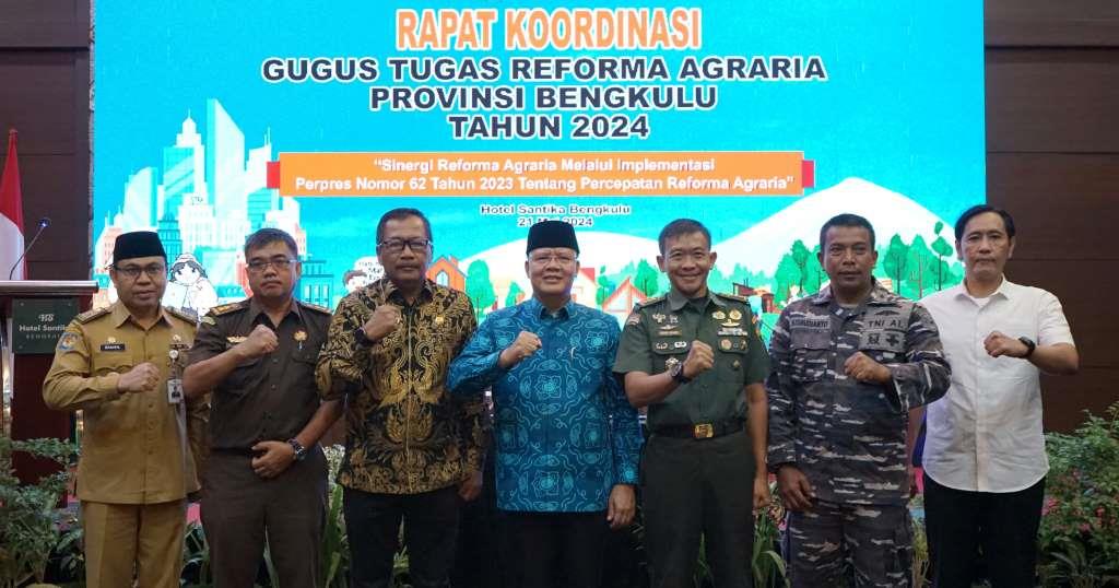 Rakor GTRA Bengkulu, Gubernur Rohidin: Reforma Agraria Solusi Terbaik