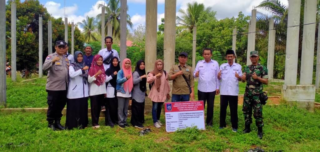 Pemdes Tanjung Harapan Lanjutkan Titik Nol Pembangunan Gedung Sanggar Budaya