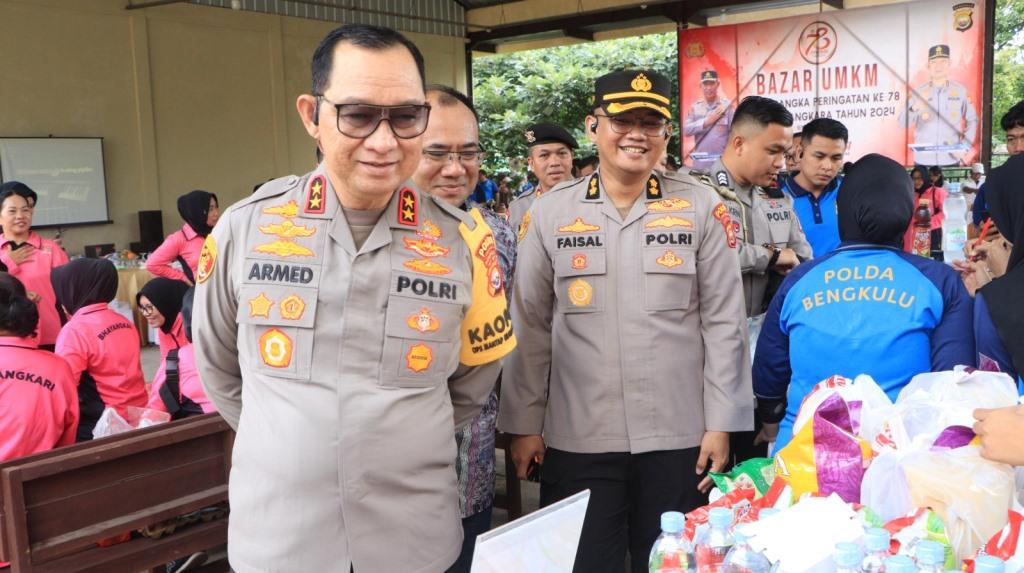 Kapolda Tinjau Bazar UMKM Peringatan Hari Bhayangkara ke-78