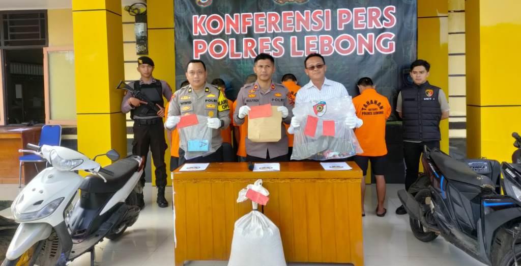 Polres Lebong Berhasil Ungkap Sejumlah Kasus Kejahatan Hasil Operasi Musang