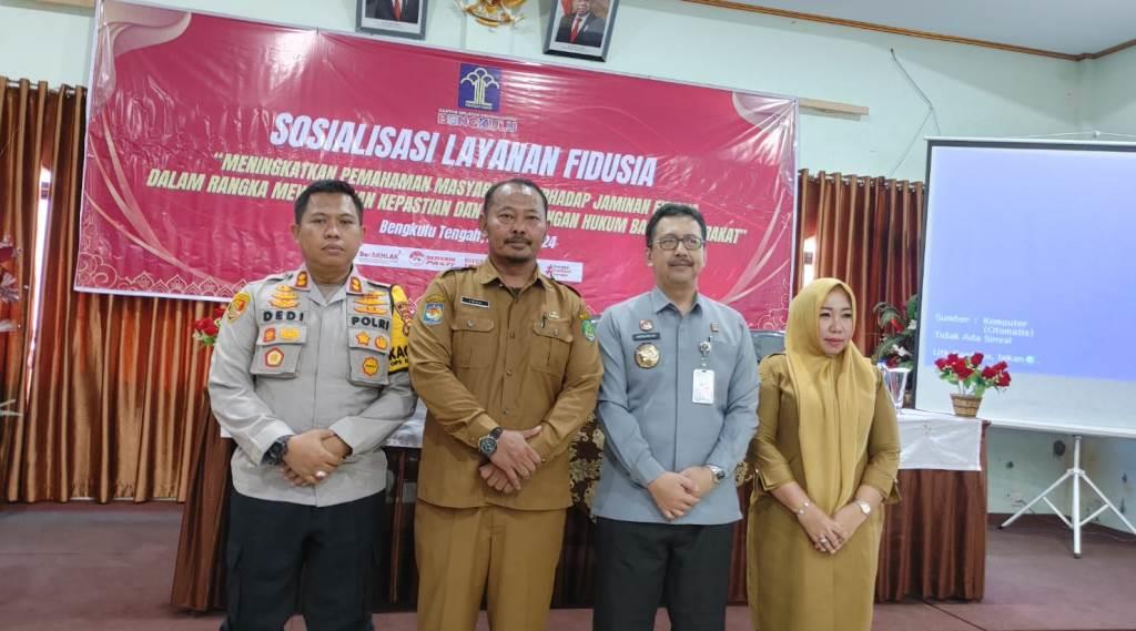 Kanwil Kemenkumham Sosialisasi Layanan Fidusia di Bengkulu Tengah