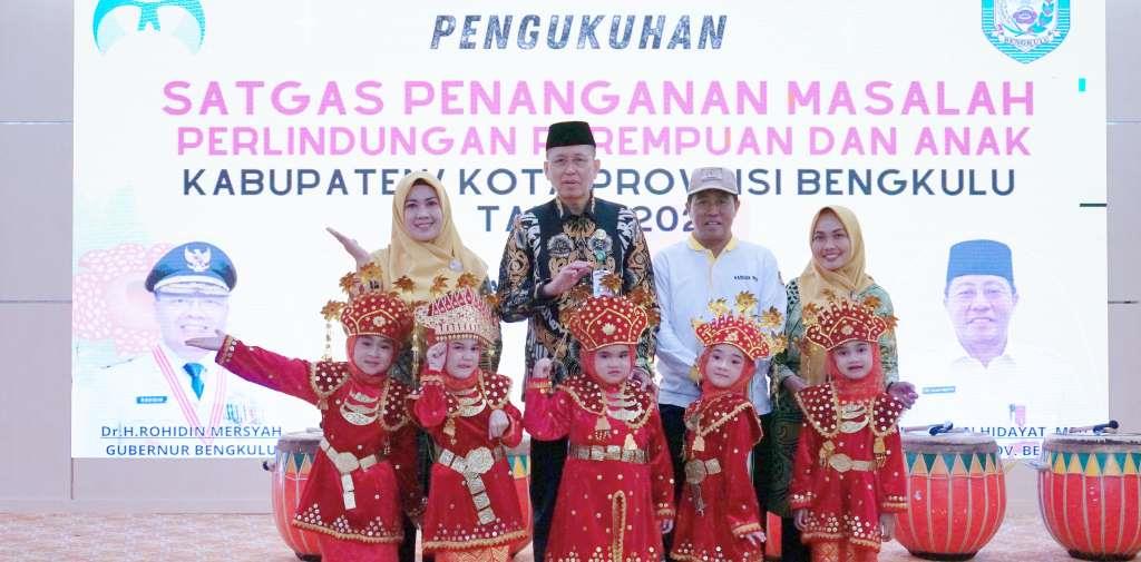 Pemprov Kukuhkan Satgas Perlindungan Perempuan dan Anak Bengkulu